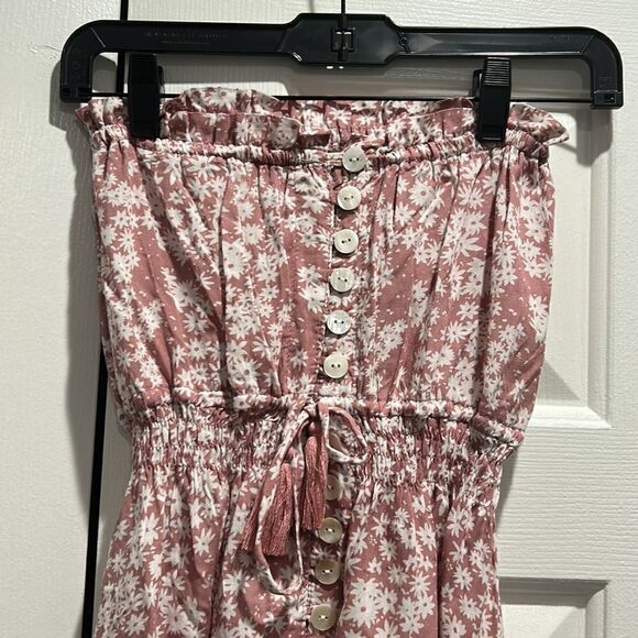 Tiare Hawaii Girls Floral Strapless Dress, Size XL - Picture 2 of 10